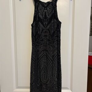 Black/Silver Homecoming Dress